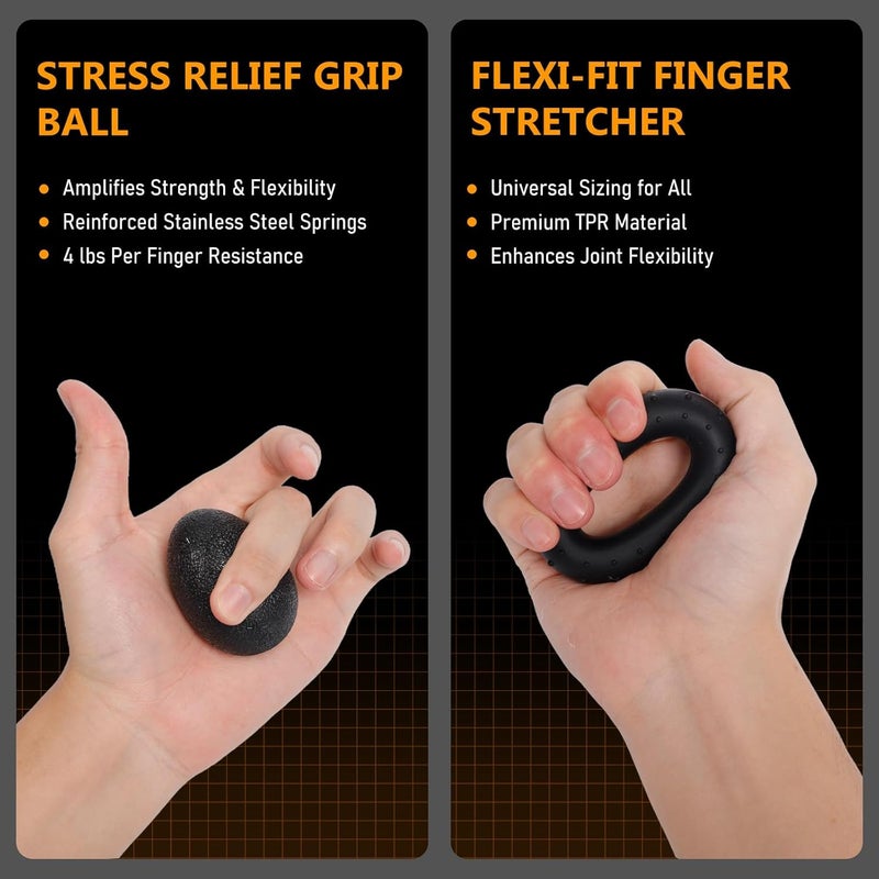 JKSHMYT Grip Strength Trainer Kits (5 Pack), Adjustable Resistance Forearm Strengthener, Hand Gripper Strengthener for Muscle Building - Image 5